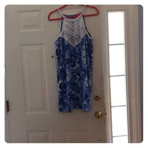 Lilly Pulitzer size 12 blue summer swing dress